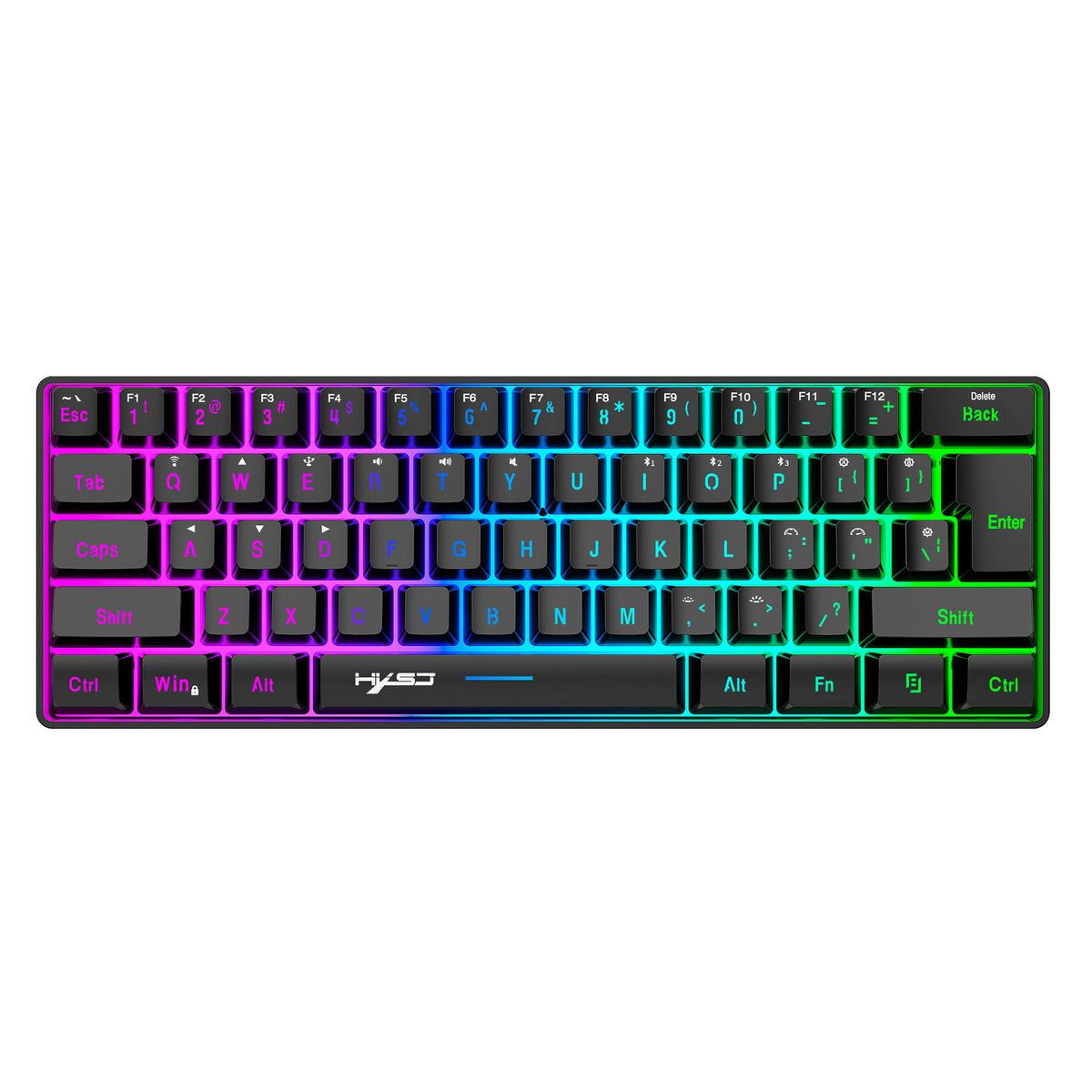 61 key keyboard Bluetooth the third mock examination 2.4G wireless keyboard RGB backlight tablet phone mini keypad - V.I.P Digital Presence