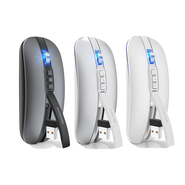 Wireless Mouse Bluetooth Dual Mode 2.4G/BT5.1 Silent Mouse 2400DPI PC Notebook Business Office - V.I.P Digital Presence