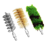 Juego de 6 piezas de limpieza táctica para pistolas de caza, calibre 12, 16, 20 y 410, con cepillo para varillas, kit de limpieza para tubos de rifle y pistola. 