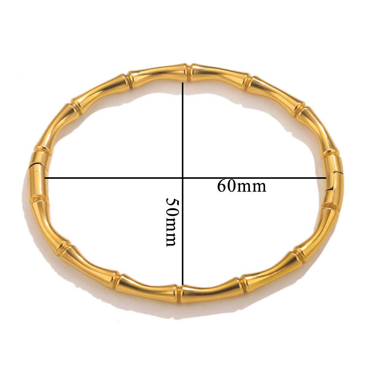 Fashion bamboo titanium steel bracelet female summer niche cold style ins stainless steel retro bamboo jewelry - V.I.P Digital Presence