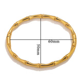 Fashion bamboo titanium steel bracelet female summer niche cold style ins stainless steel retro bamboo jewelry - V.I.P Digital Presence