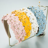 Small Fresh Colorful Flowers Headdress Glass Diamond Retro Headband Female Trendy Hair Band Hair Accessories - V.I.P Digital Presence