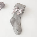 Spring And Autumn New Children's Pantyhose Bow Cotton White Baby Socks Medium Thick Foreign Girl Leggings - V.I.P Digital Presence