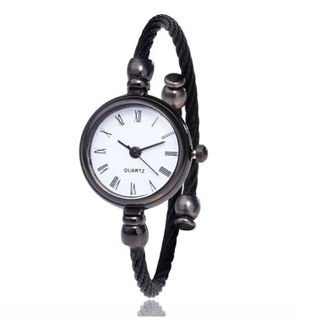 Women's Watches Bracelet Style Opening Simple Retro Art Fashion Watches Women's Fashion Quartz Watch Relogio Feminino（black belt） - V.I.P Digital Presence