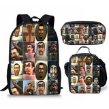 New 3PC-SET Skibidi Toilet Man Backpack Custom Game Peripheral Schoolbags For Primary Secondary School Teenage - V.I.P Digital Presence