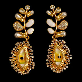 Retro Devil's Eye Nose Mouth Earrings Oil Drip for Women Jewelry Heavry Metal 2024 New Europe High Quality Eegant Gifts - V.I.P Digital Presence