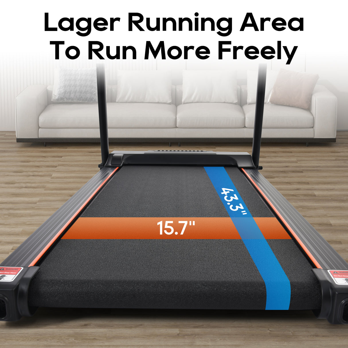 Home folding treadmill with pulse sensor, 2.5-horsepower silent brushless motor, 3-level tilt, 12 preset programs - V.I.P Digital Presence