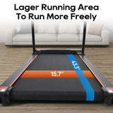 Home folding treadmill with pulse sensor, 2.5-horsepower silent brushless motor, 3-level tilt, 12 preset programs - V.I.P Digital Presence