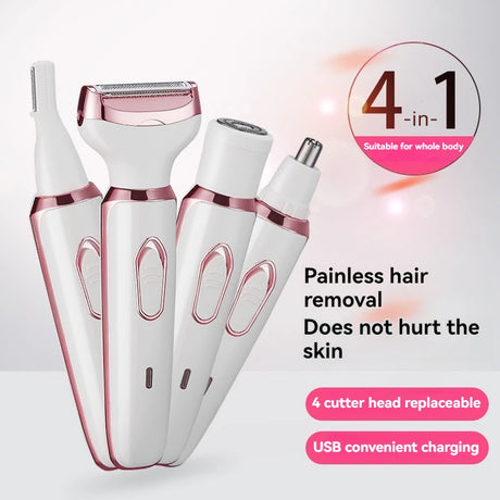 Multi functional lady hair repair device USB charging travel can carry eyebrow armpit hair bestie giftcare small home appliances - V.I.P Digital Presence