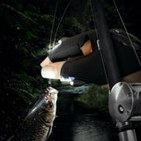 1 Pair Right and Left Multifunctional Gloves Outdoor Hiking Fingerless Gloves with LED Light Waterproof Flashlight Gloves - V.I.P Digital Presence