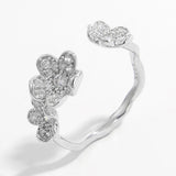 925 Sterling Silver Inlaid Zircon Open Ring - V.I.P Digital Presence