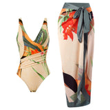 European and American conjoined vacation beach hot spring swimsuit French retro conjoined bikini - V.I.P Digital Presence