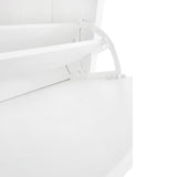 ONTREND with 2 flip drawers, top shoe cabinet with drawers, independent shoe rack with adjustable panel, white - V.I.P Digital Presence