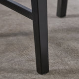 Roshan Farmhouse Acacia Wood Dining Chairs, Black (Set of 2) - V.I.P Digital Presence