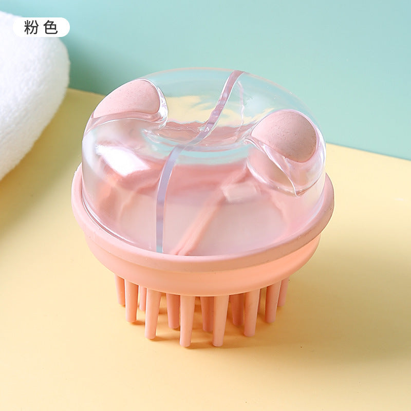 Hair Wash Comb Clear Brush Fluid Press Scalp Massage Bath Cleaning Shower Brush Home Shampoo Scrubber - V.I.P Digital Presence
