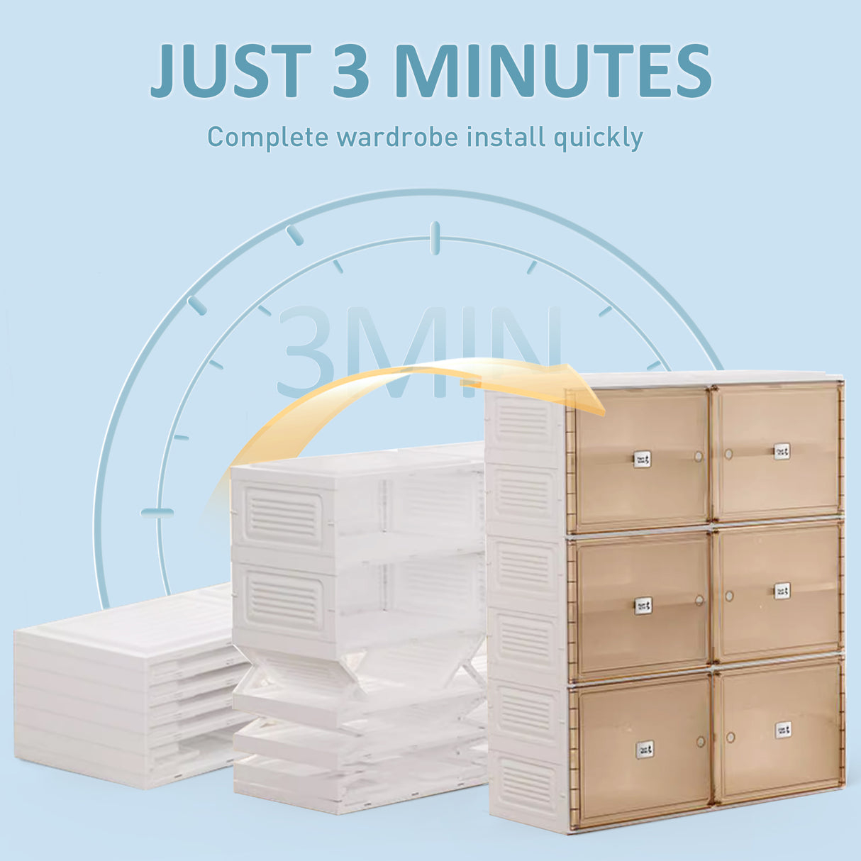 Portable Shoe cabinet Living Room,Stackable Storage Organizer Cabinet with Doors and Shelves,Shoe Box for Closet - V.I.P Digital Presence