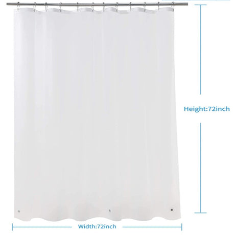 Bathroom Shower Lining Frosted Plastic Extra Long Shower Curtain Liner With Magnet Metal Eyelets Thickened Shower Curtain - V.I.P Digital Presence