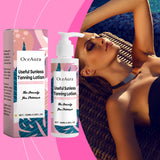 Loción bronceadora de verano para exteriores, suave, hidratante, refrescante y reparadora, gel para piel bronceada con efecto trigo.