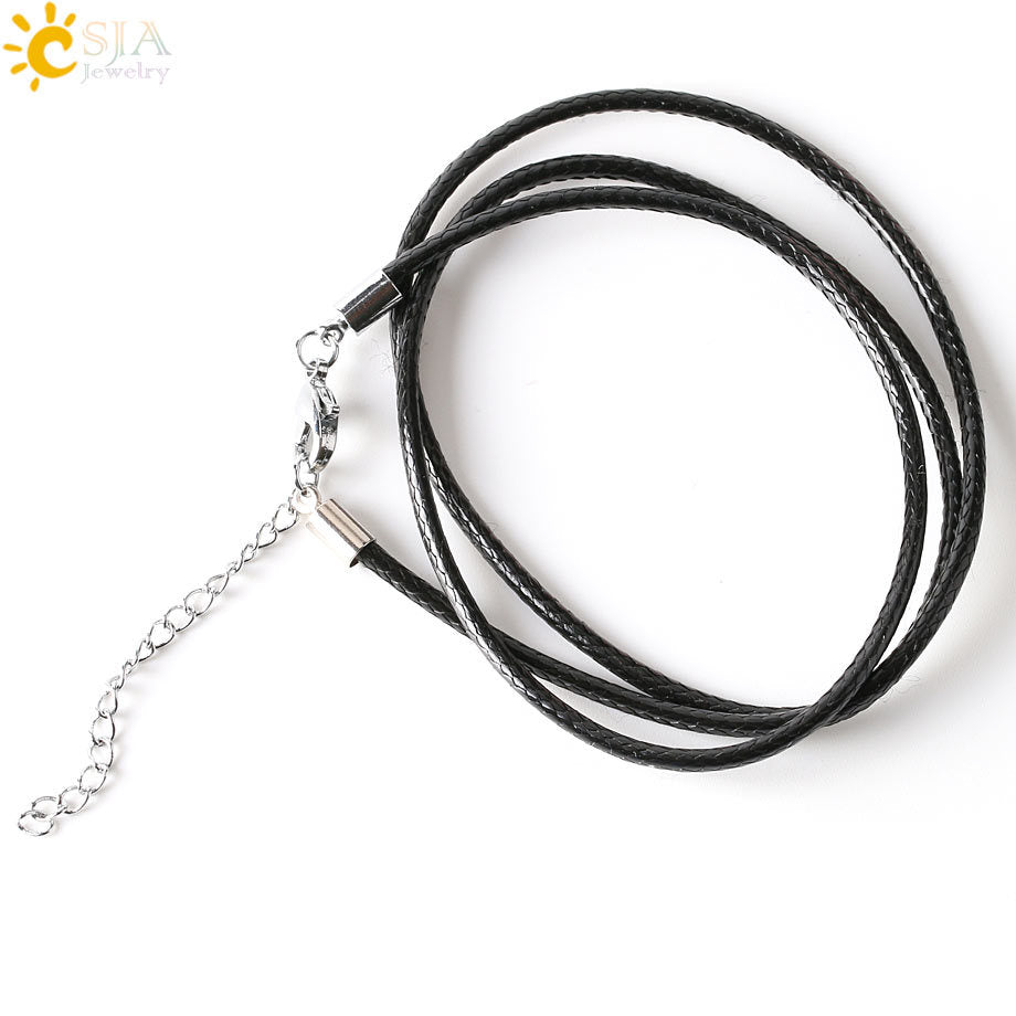 CSJA Vintage Large Natural Stone Sword-Shaped Pendant Jewelry Striped Crystal Agate Tiger Eye Jewelry Pendant Without Chain - V.I.P Digital Presence