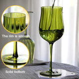 4/2/1Pcs Creative French Medieval Red Wine Glass Hand Blown Margarita Cocktail Goblet Glass Cup Dense Edges Vintage Flower Bloom - V.I.P Digital Presence