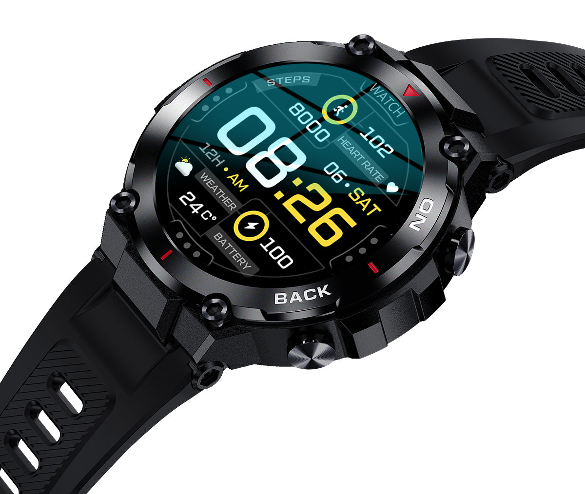 K37 smart watch GPS positioning exercise health heart rate monitoring female physiological cycle reminder - V.I.P Digital Presence