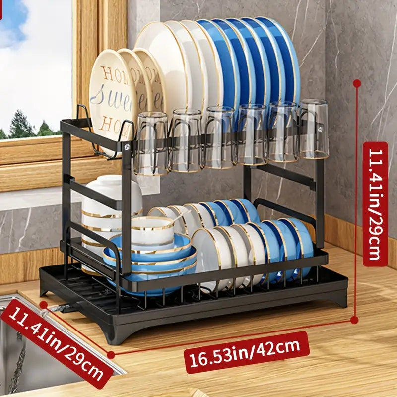 Kitchen drainage rack bowl and dish rack bowl and dish storage rack household utensils knives and forks storage rack - V.I.P Digital Presence