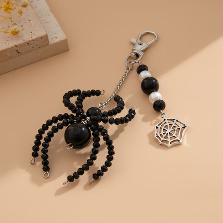 3-piece Sunflower Crystal Keychain White Pearl Weaving Spider Accessory Set - V.I.P Digital Presence