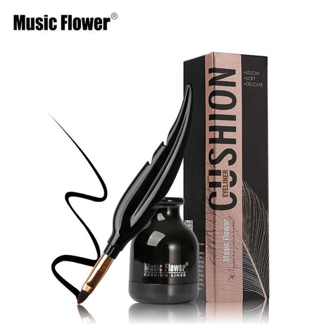 Music Flower Eyes Make Up Cushion Eyeliner Waterproof Long Lasting Eye Liner Pencil Black Quick-drying Eyelid Natural - V.I.P Digital Presence