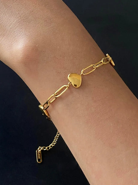 Stainless steel gold splicing personalized niche design titanium steel bracelet - V.I.P Digital Presence