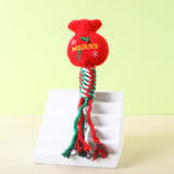Christmas Cotton Rope Pet Plush Toy Teeth Grinding Durable Cartoon Self Hi Dog Toy Cat Supplies - V.I.P Digital Presence