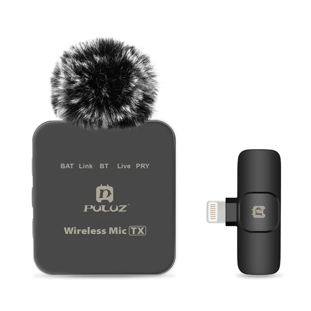 Wireless lavalier microphone mobile phone outdoor live recording noise reduction 1-to-2 wireless microphone - V.I.P Digital Presence