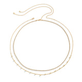 Versatile double-layer simple thin chain claw chain body chain fashionable beach rhinestone sexy waist chain - V.I.P Digital Presence