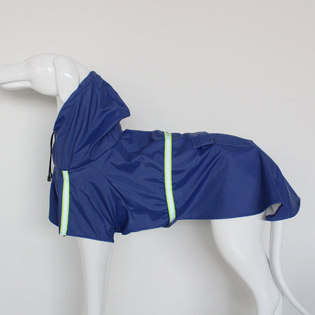 Large Dog Raincoat - Poncho Style Reflective Strip Pet Raincoat Windproof Waterproof Dog Hooded Raincoat - V.I.P Digital Presence