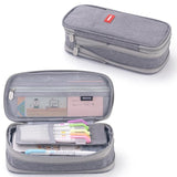 Macaron color block can transform into a large capacity upgraded pencil case stationery - V.I.P Digital Presence