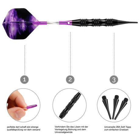 GOODARTS Knight Darts Set 3-piece electronic dart needle darts soft dart toys - V.I.P Digital Presence