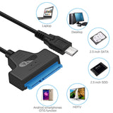 Type-C to SATA 2.5-inch portable hard drive converter with easy drive cable - V.I.P Digital Presence