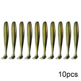 QXO 10 piezas/lote de señuelos blandos de silicona, 7 cm, 2 g, artículos para pesca en el mar, PVA Swimbait Wobblers, aparejos artificiales 