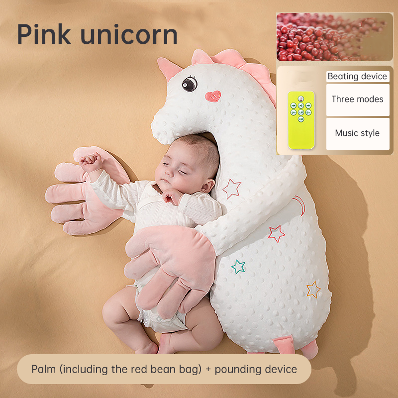 Babycare Soothing Sleep Aid: Anti-Moros Reflex Pillow and Patting Toy - V.I.P Digital Presence