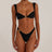 European and American metal buckle sexy swimsuit women's beach bikini hot spring swimsuit - V.I.P Digital Presence
