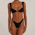 European and American metal buckle sexy swimsuit women's beach bikini hot spring swimsuit - V.I.P Digital Presence