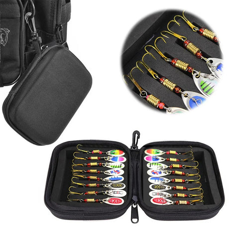 Metal Spoon Spinner Fishing Lure 16pcs Set Spoonbait Crankbaits Fishing Wobblers for Pike Crochet Kit Artificial Bait - V.I.P Digital Presence