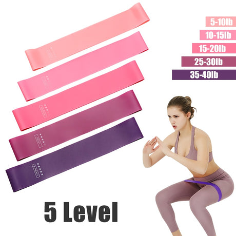 Yoga Crossfit Resistance Bands 5 Level Rubber Training Pull Rope For Sports Pilates Expander Fitness Gum Gym Workout Equipment - V.I.P Digital Presence