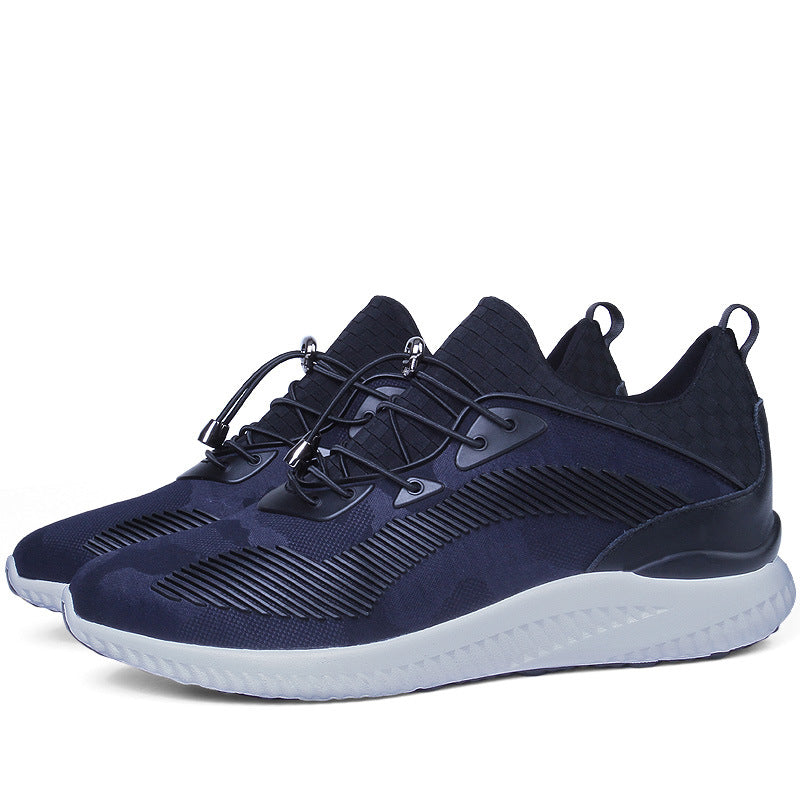 Internal height increasing men's shoes 8CM sports shoes with thick sole and no lace up invisible height increasing shoes - V.I.P Digital Presence