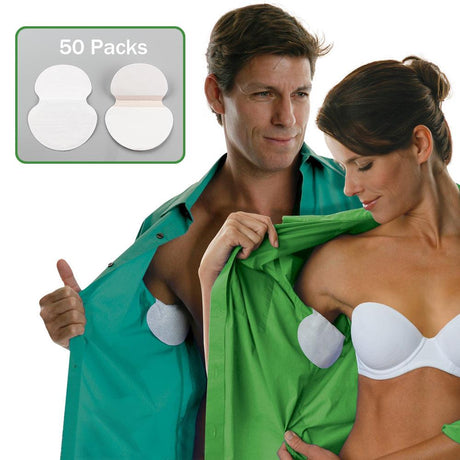 100pcs 50 Packs Summer Armpit Sweat Pads Underarm Deodorants Stickers Absorbing Disposable Anti Perspiration Patch - V.I.P Digital Presence