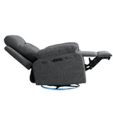 270 degree rotating electric lounge chair with Bluetooth speaker, LED light, telescopic foot pedal adjustable backrest DG - V.I.P Digital Presence