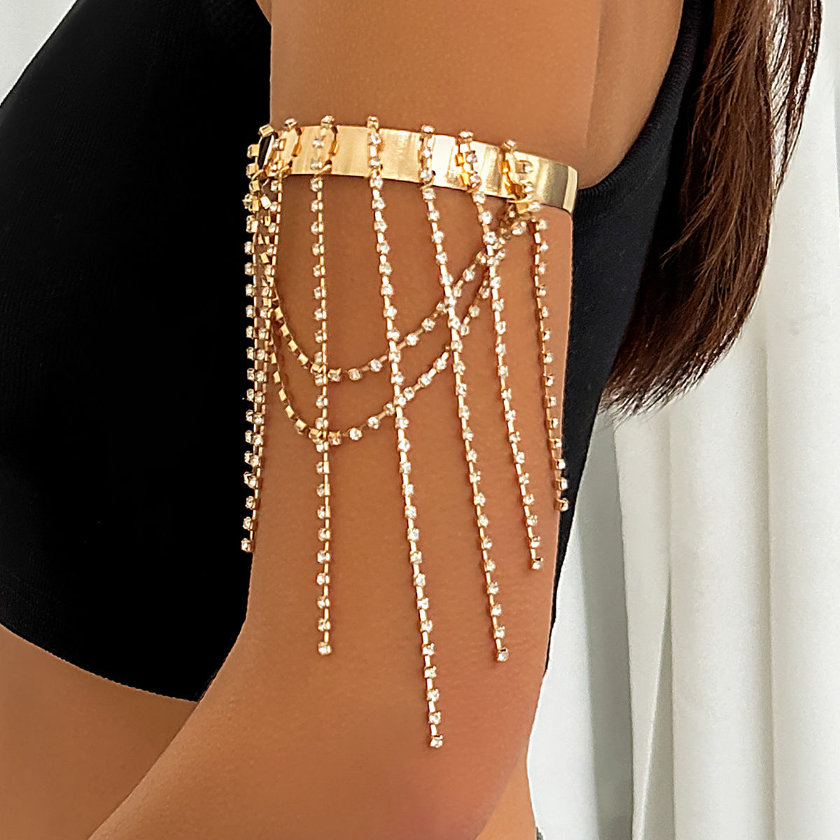 Western style beaded tassel arm chain jewelry Bohemian love arm bracelet for women - V.I.P Digital Presence