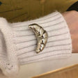 Croissant corsage brooch high-end female design niche silver croissant internet celebrity couple badge - V.I.P Digital Presence