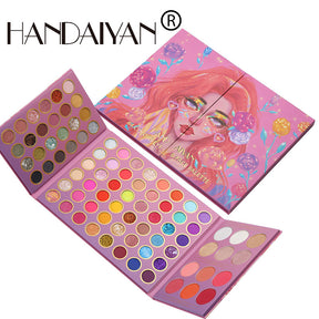 HANDAIYAN 84 Color Makeup Palette Eye Shadow + Blush + Highlight Eye Shadow Set Set Box Pearl Matte Eye Shadow - V.I.P Digital Presence