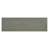 TREXM side panel with 4-door large storage buffet, adjustable shelves and metal handles (antique gray) - V.I.P Digital Presence