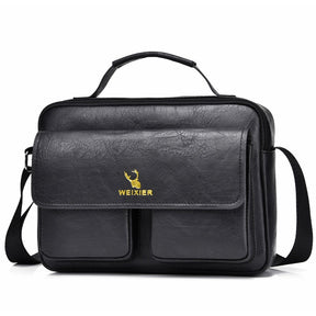Men's Business Satchel Single Shoulder Bag Cross Body Large Capacity Single Shoulder Leisure Bag Messenger Bag - V.I.P Digital Presence